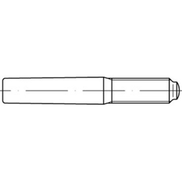 DIN7977 / ISO8737 Kegelstift mit Außengewinde Automatenstahl